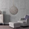 Meystyle Germanium Chandelier Silver Grey behang - Image 3